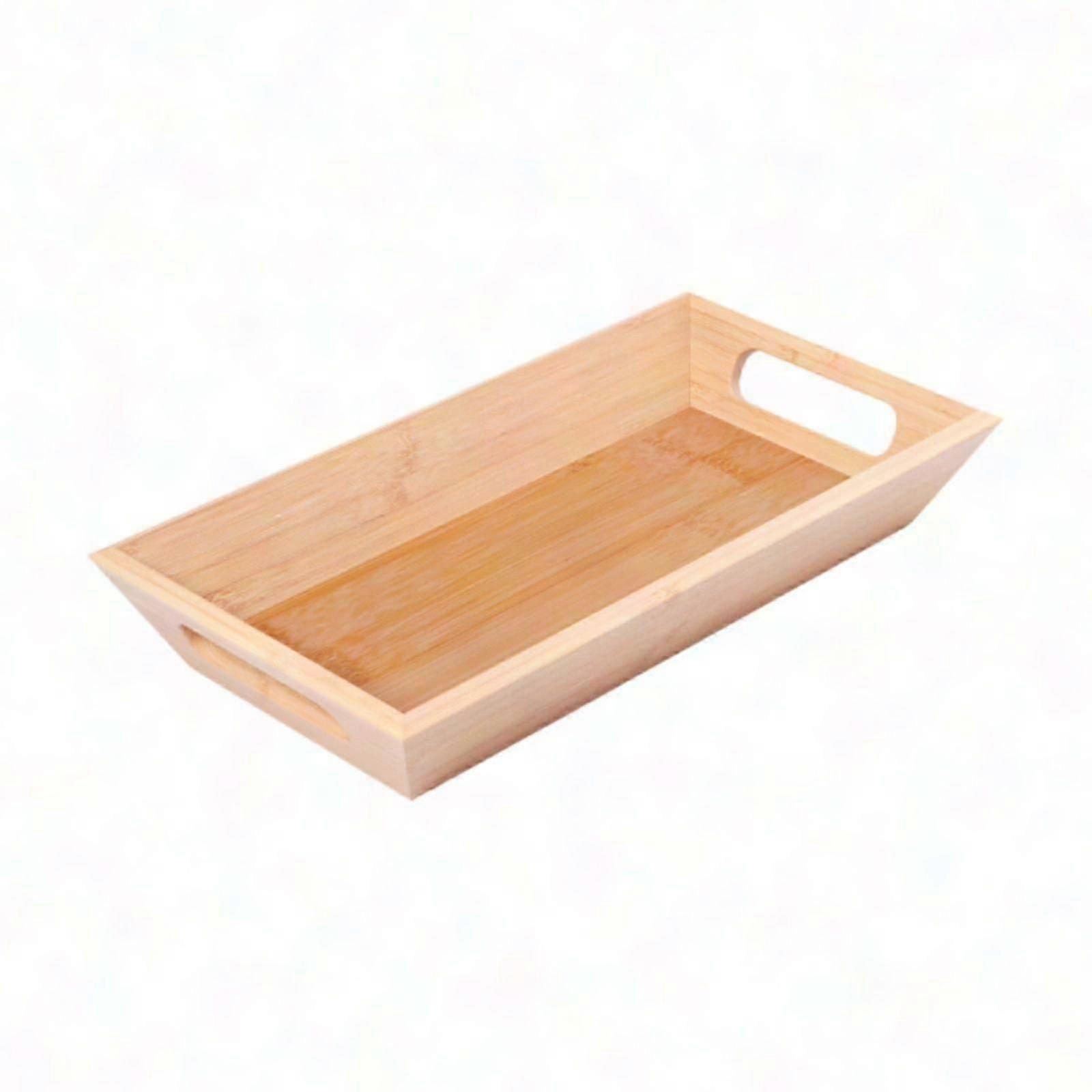 Multifunctional Rectangular Bamboo Serving Tray For Tea