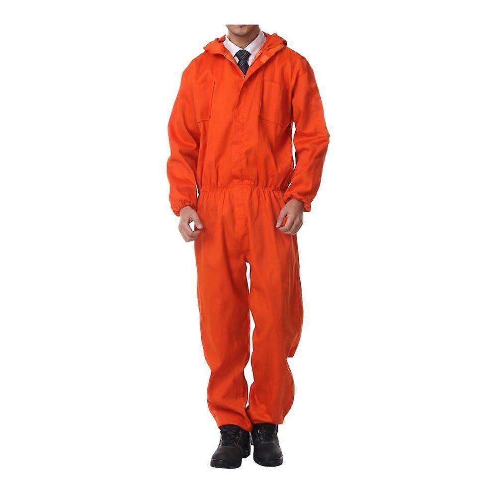 019 Orange Jumpsuit Working Protective Gear Uniform Welder Jacket