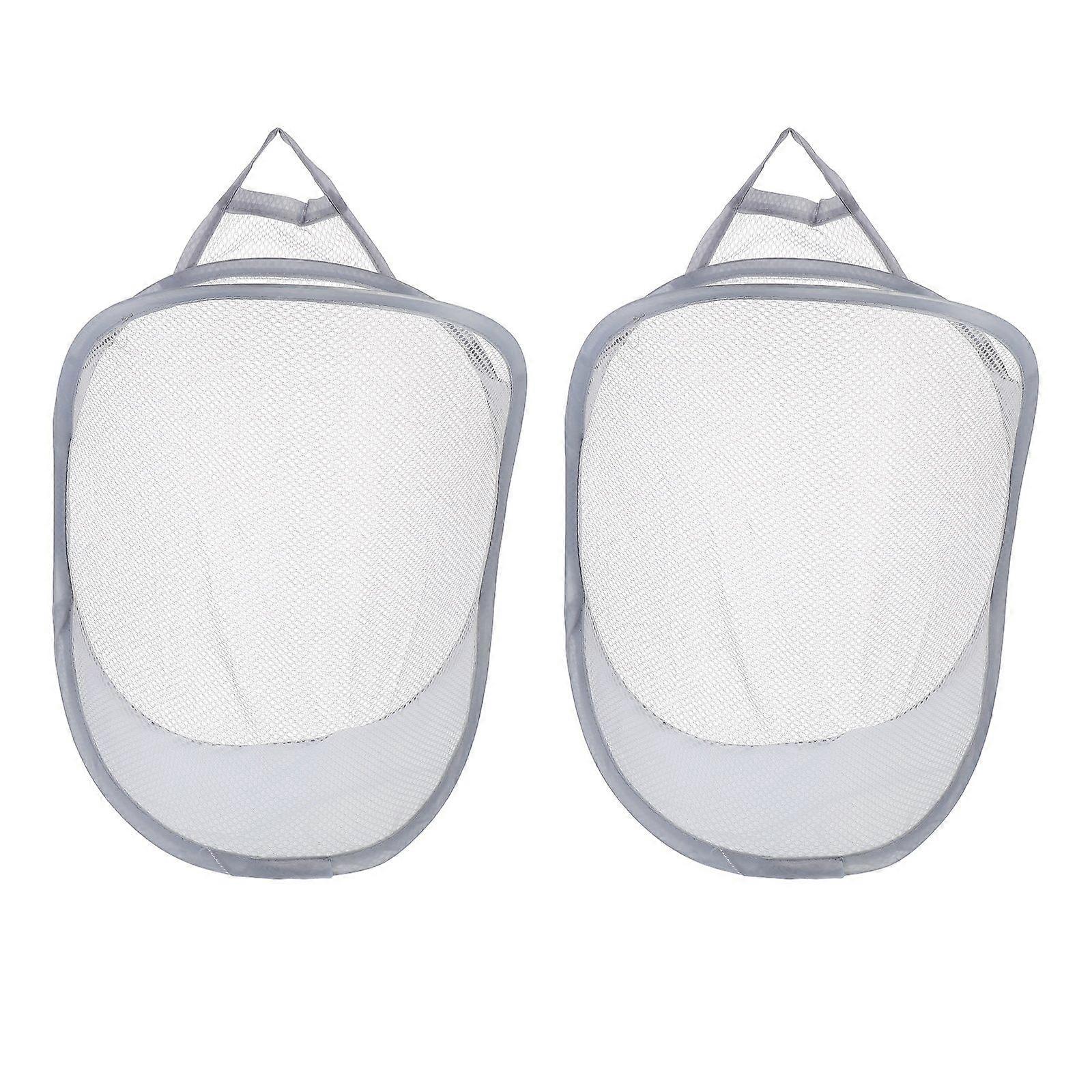 2pcs Folding Laundry Wall Baskets Sundries Organizer Basket Home Wall Baskets