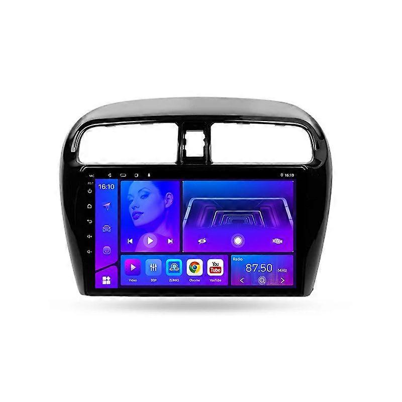 2 Din For Mitsubishi Mirage 6 2012 - 2018 4G 8-core WIFI Android Auto Car Radio Player Stereo Tesla Vetical Screen 9 Car Multimedia Video Player GPS N
