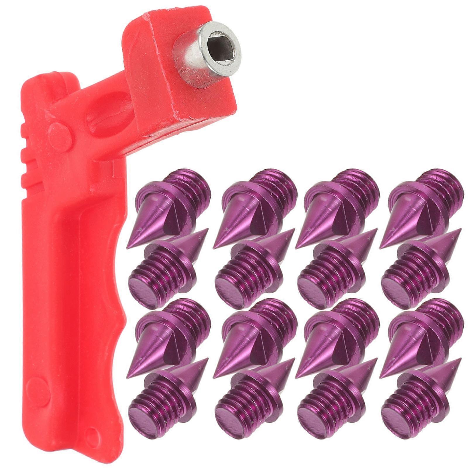 Mid Distance Track Spikes Aluminum Alloy Material Spikes Friction Increase 1.00X0.50X0.50cm Running 1 Set