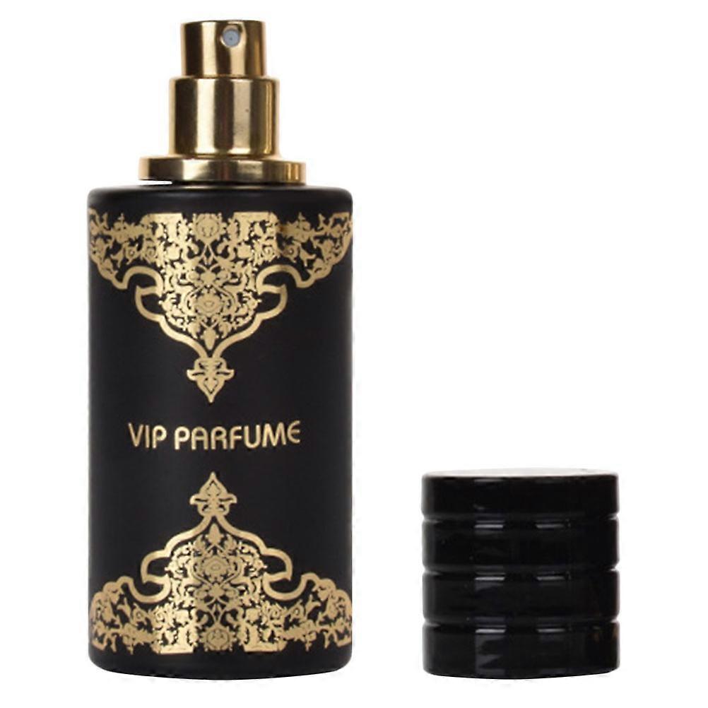 Reusable Black Perfume Bottle with Sturdy Lid for Travel and Storage 30ml