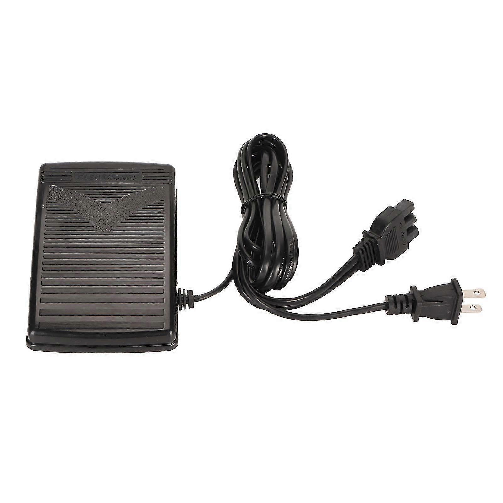 Sewing Machine Foot Pedal with Power Cord Replacement for Compatible Models with US Plug 110V