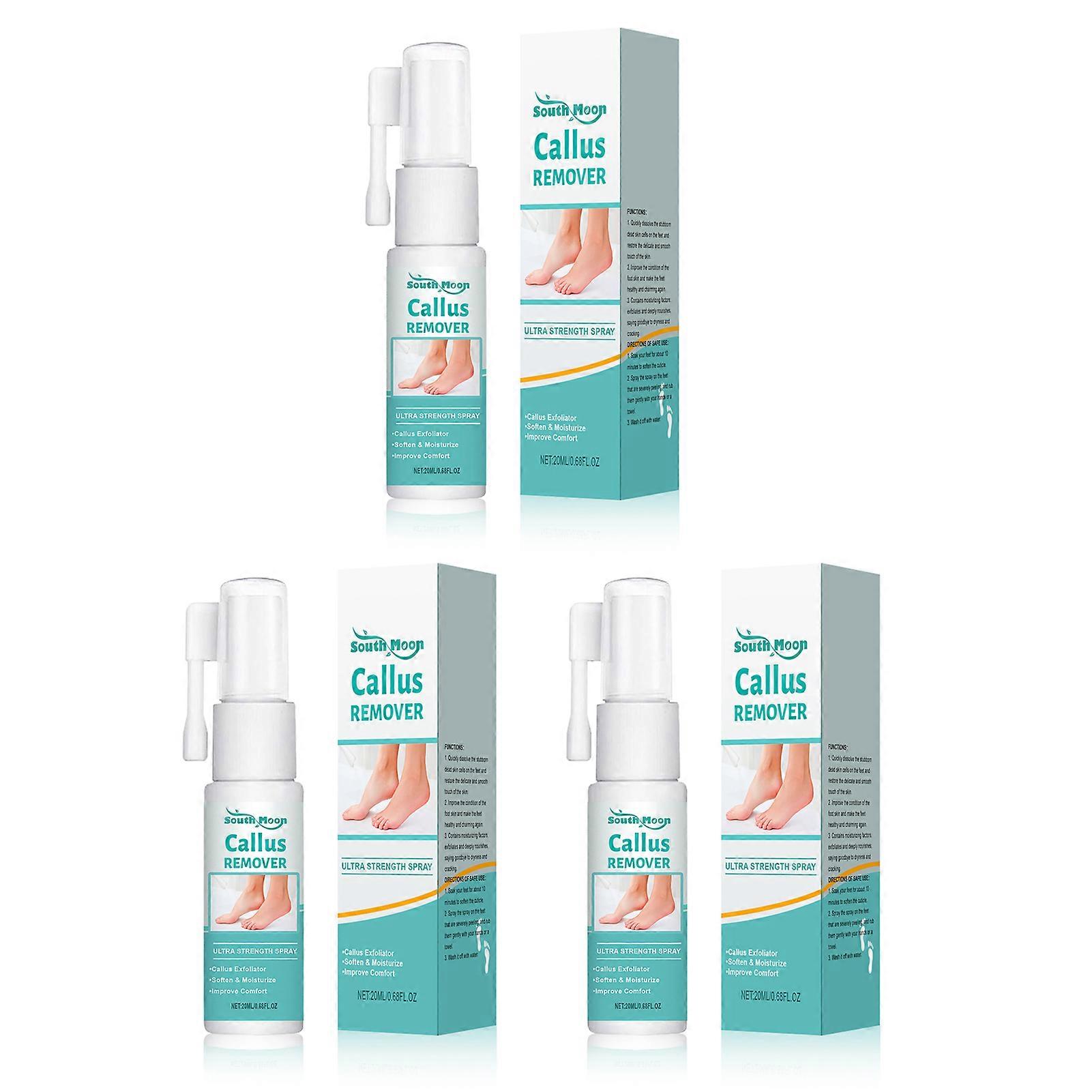 Professional Callus Remover Foot Spray - Soin naturel des pieds pour les talons crevassés, adoucit les peaux mortes et les callosités, sans danger pour tous les types de peau