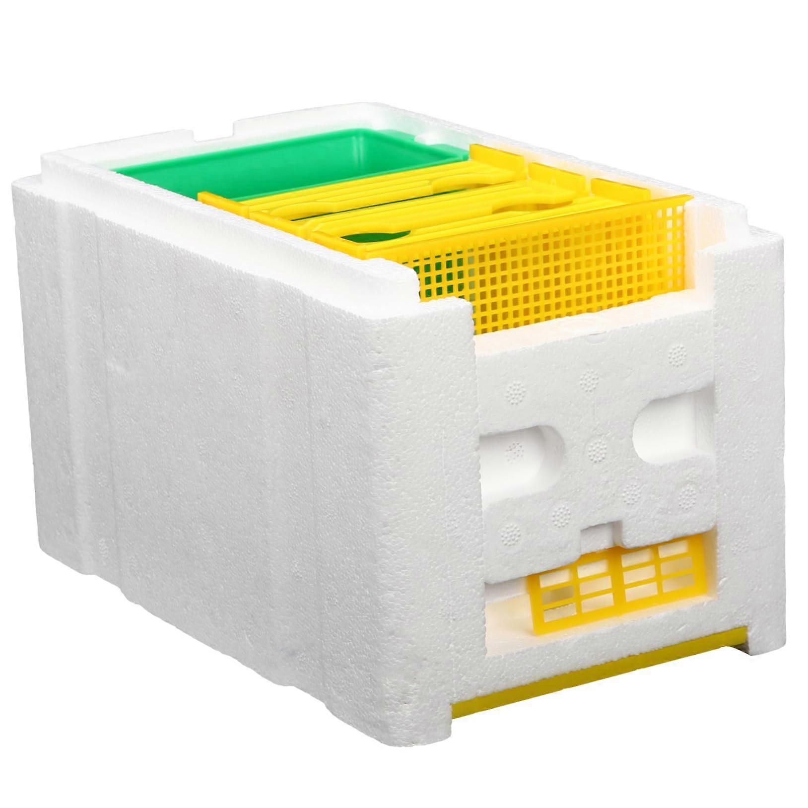 Feeder for Honey Bees Complete Set - Beehive Accessories, Bee Cages, Foam Starter Beehive, Durable and Compatible