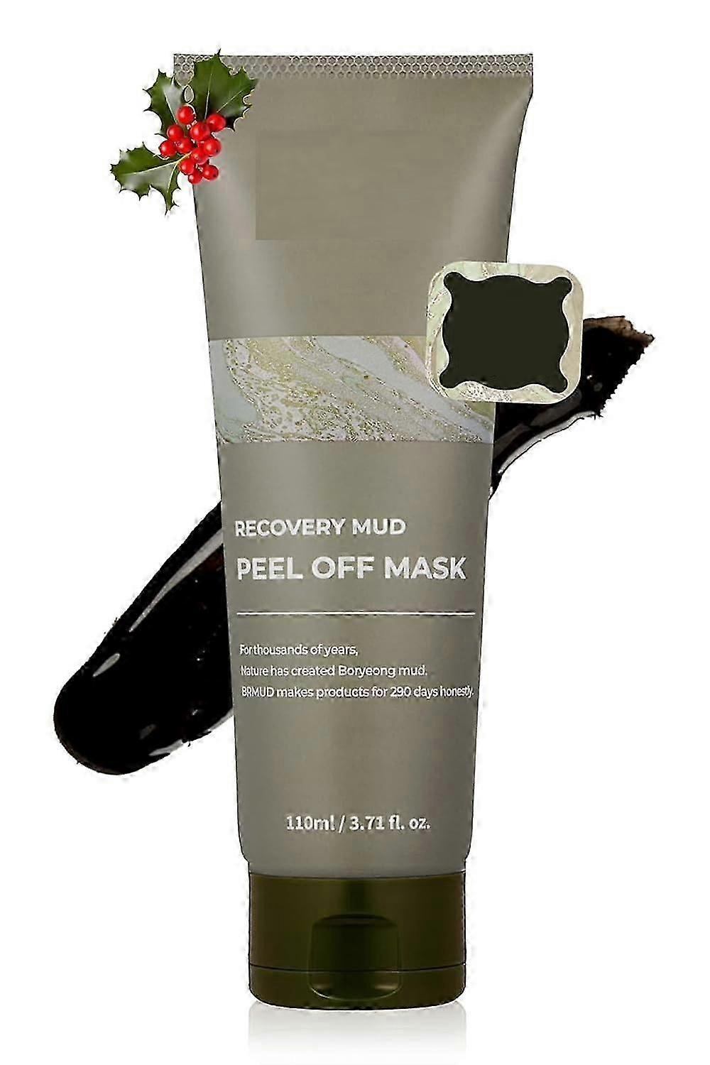 Recovery Mud Peel Off Mask for Exfoliating and Deep Cleansing, Blackhead Remover Mask 110ml (3.72 fl.oz.) - Peel-Off Mask with Boryeong Mud, Pore Mini