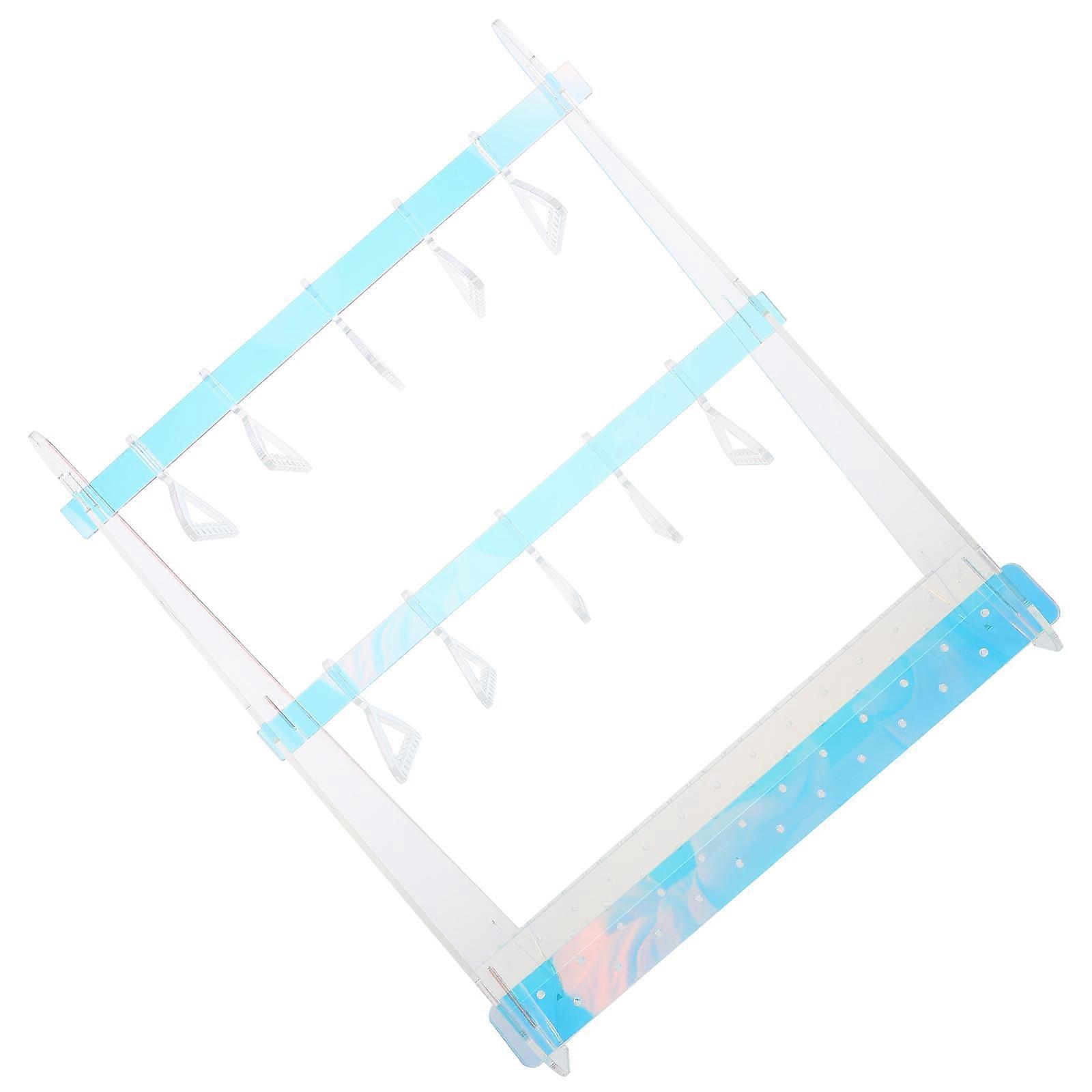 Violet Acrylic Earring Holder Jewelry Organizer Stand for Home Use with Smooth Polishing and Stable Load Bearing 1 Set