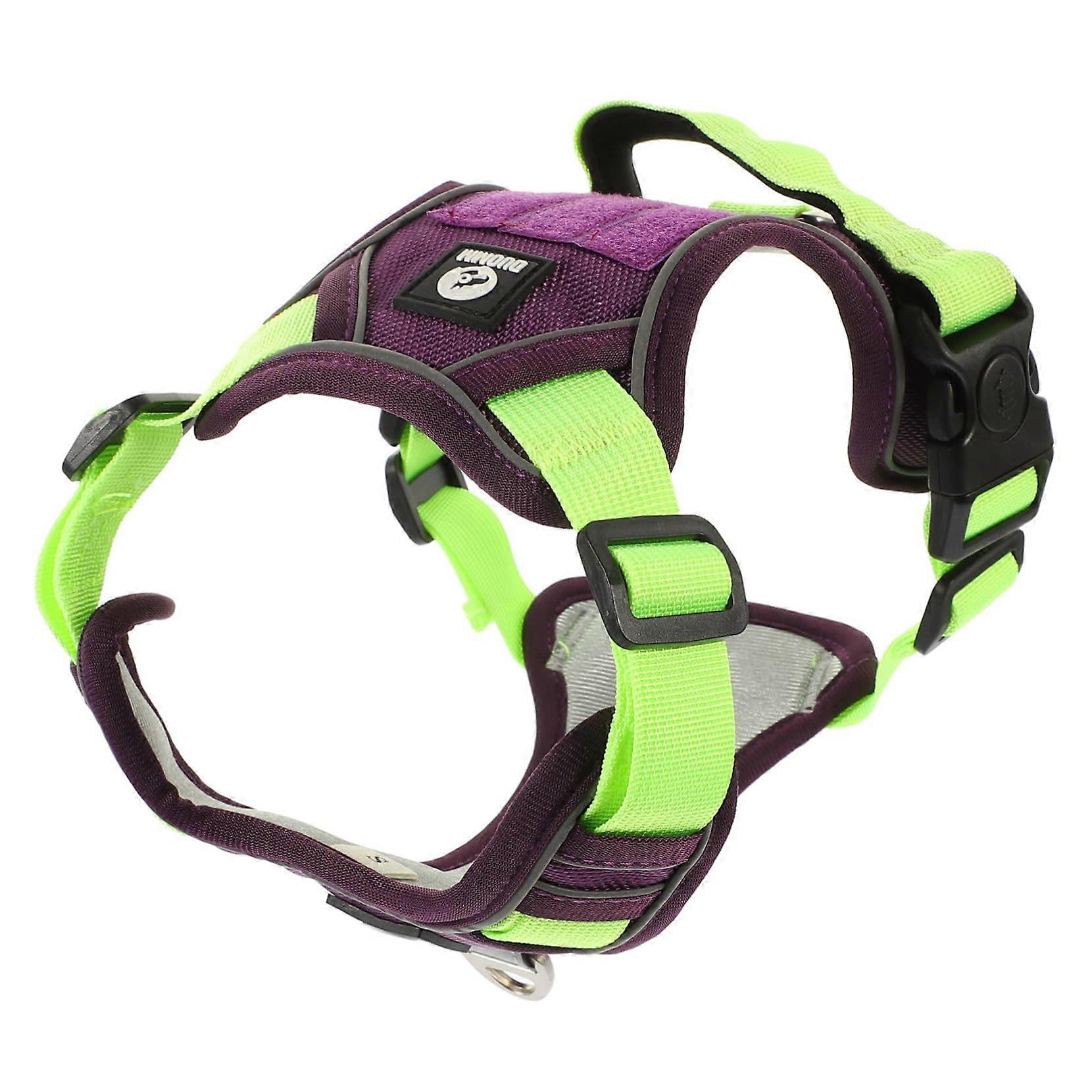 Adjustable Large Dog Harness with Reflective Elements for Safe Outdoor Activities, Portable Design, Suitable for All Breeds
