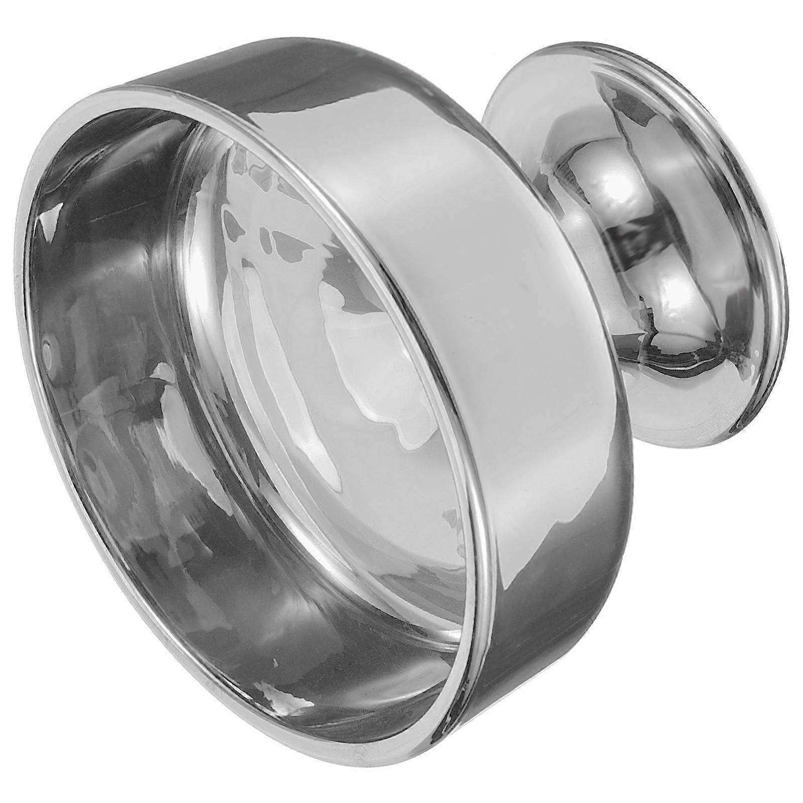 Stainless Steel Ice Cream Cup for Storage with Unique Design and Silver Color 7.8 Inches Tall