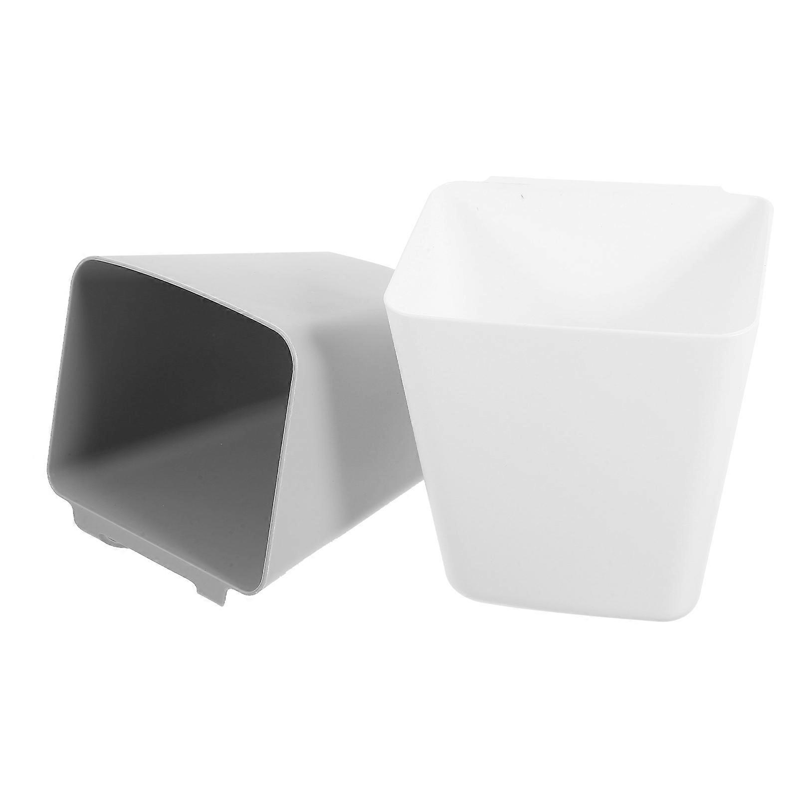 2pcs Hanging Storage Cup Plastic Small Bucket
