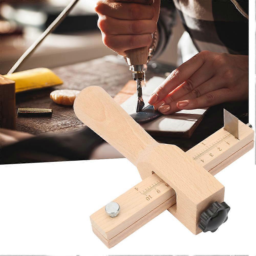 Adjustable Leather Strap Wood Cutter Craft Strip Belt Hand Cutting Tool