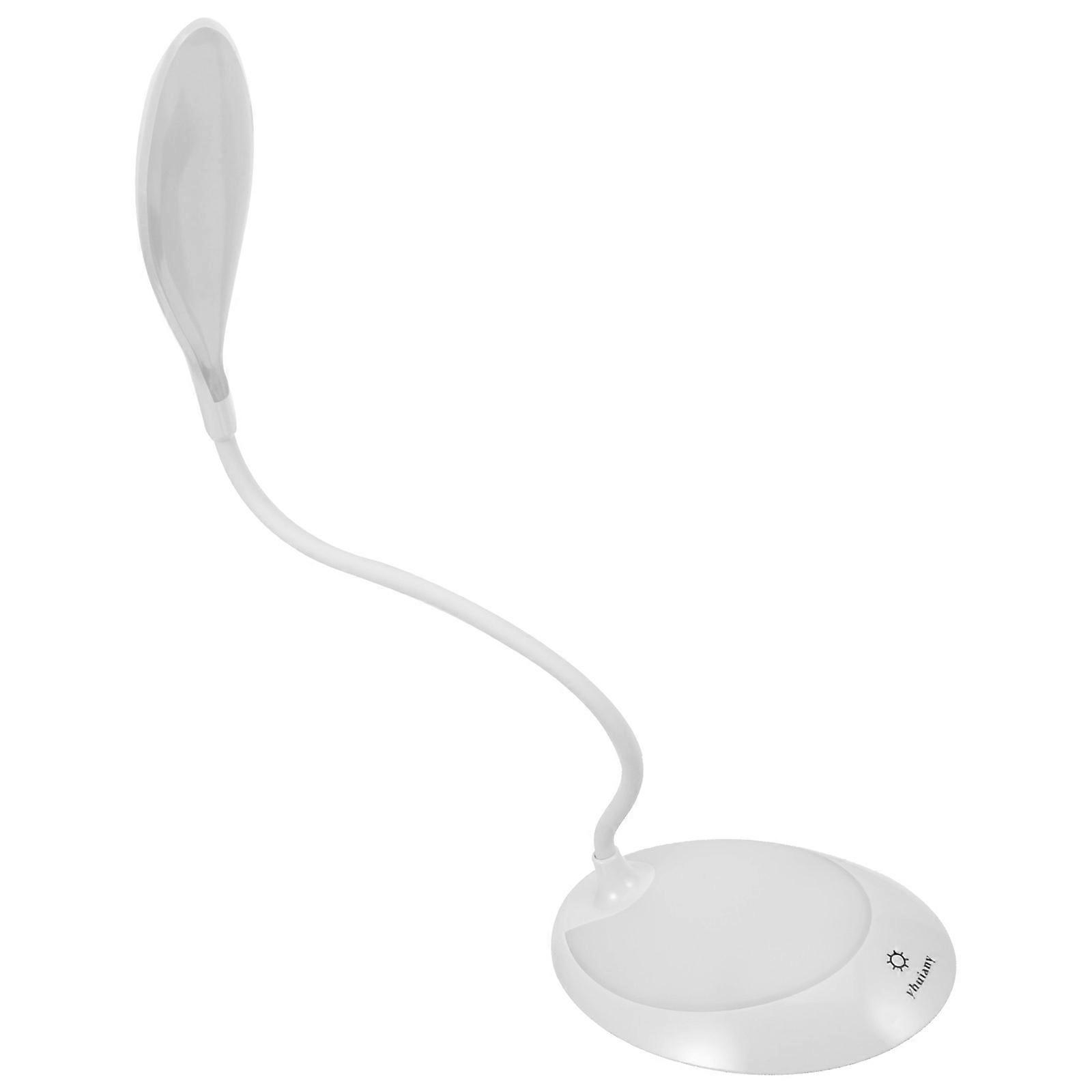 LED Desk Lamp for Eye Protection with Three Levels Dimming and Color Changing Function White ABS Plastic