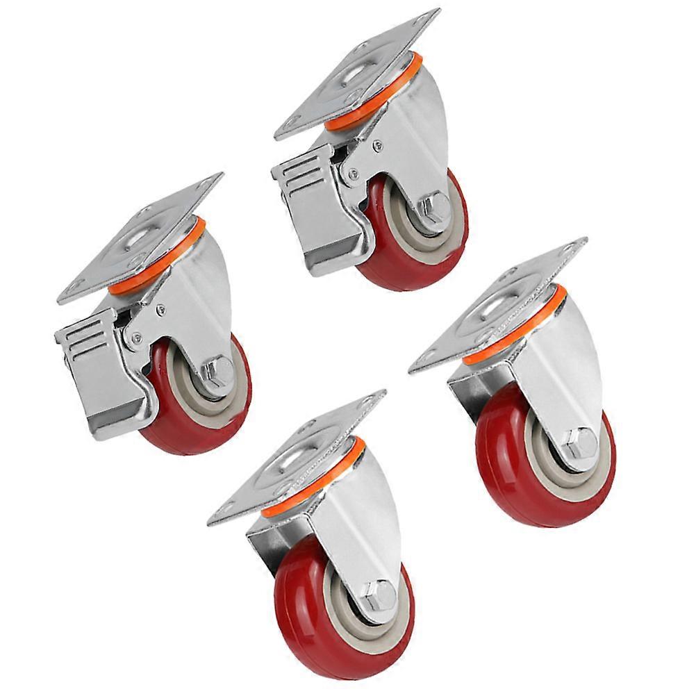 Heavy Duty Casters Universal Caster Style Steel Material Shopping Cart 4Pcs