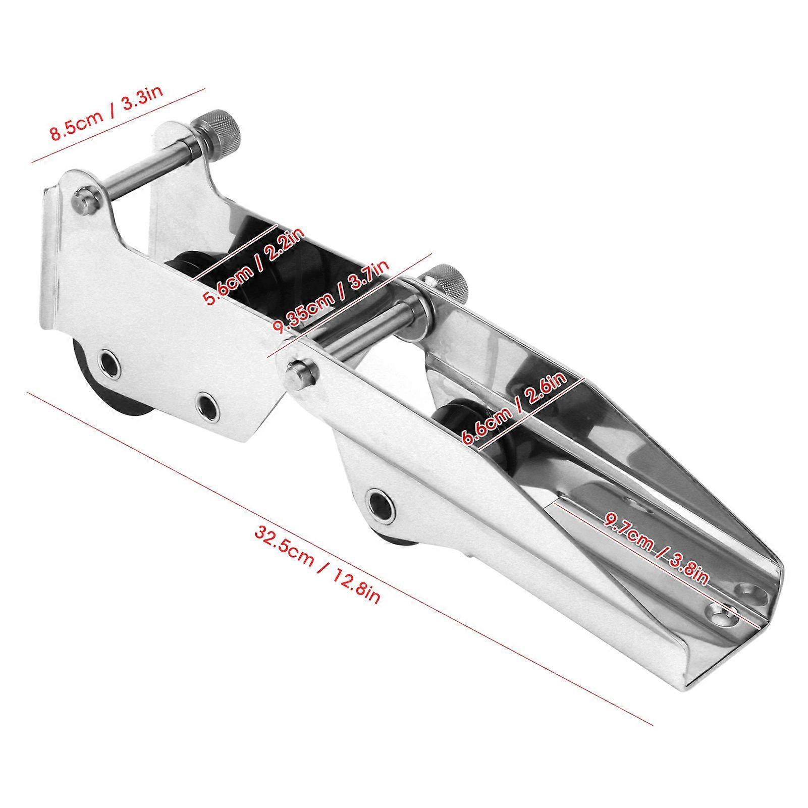 Bow Anchor Roller Stainless Steel Hinged/Pivoting Boat Marine Anchor Bow Roller