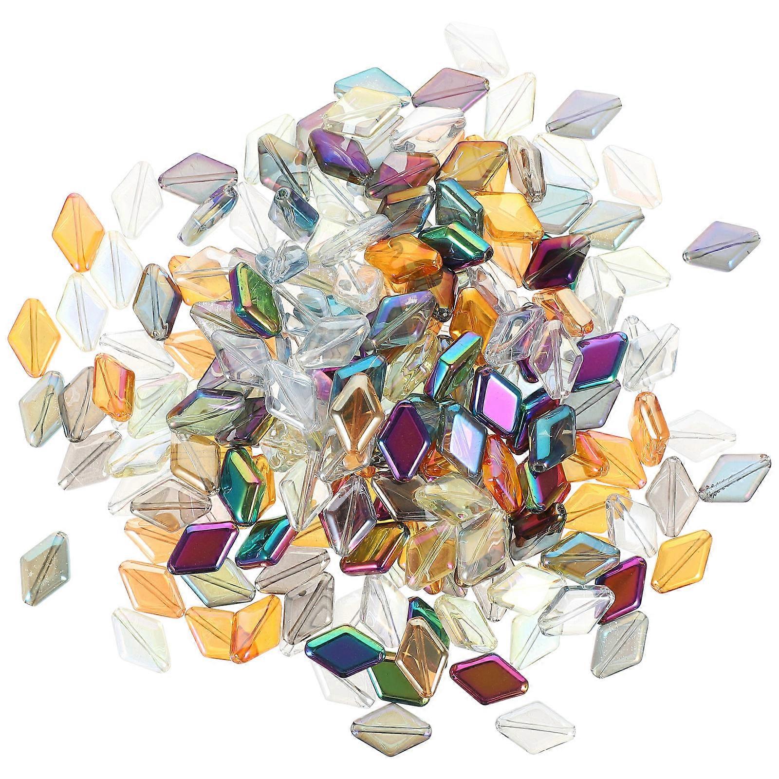 200pcs Multi Jewelry Beads for Crafts and Decor Smooth Large Hole Beads for DIY Making