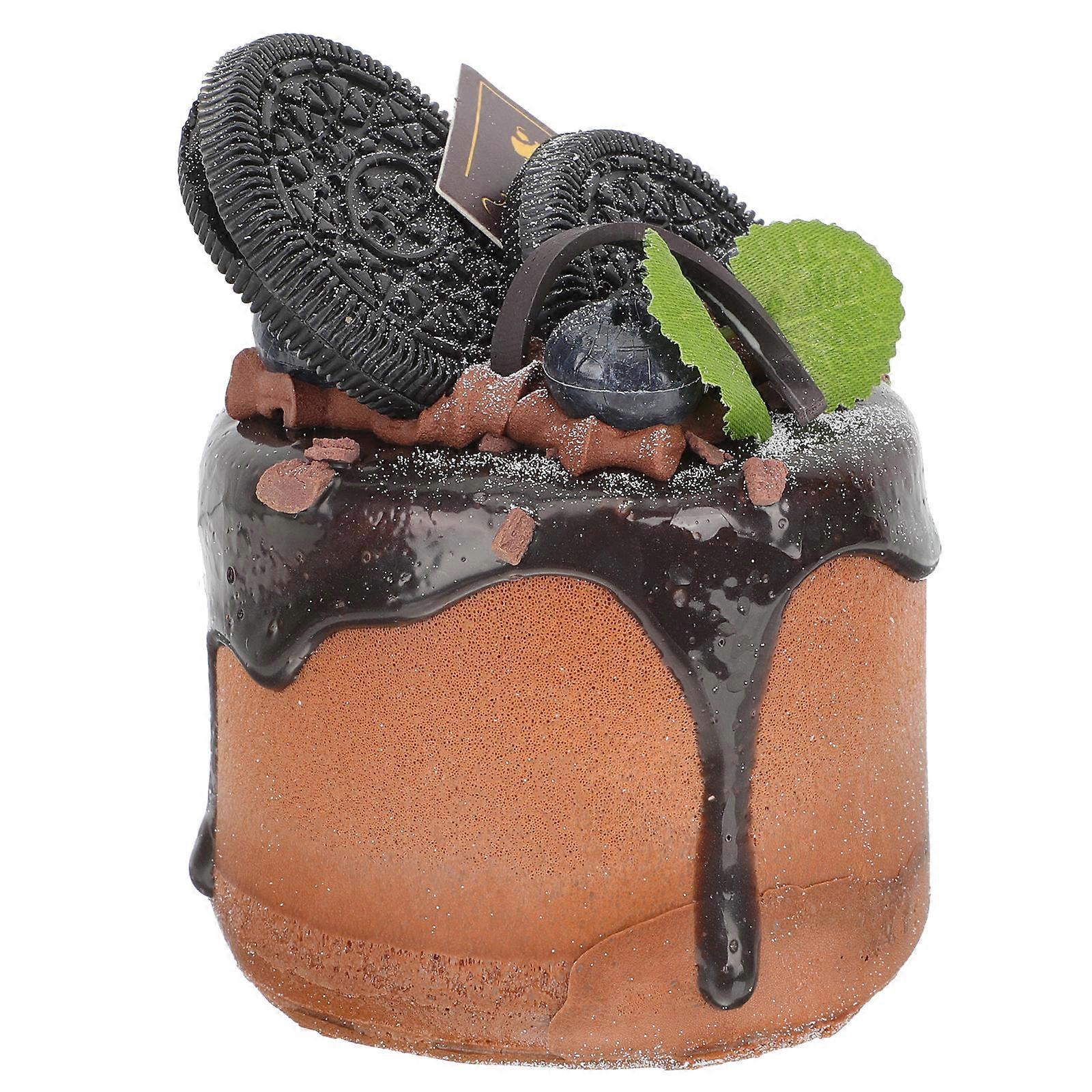 Simulation Cake Model for Decor Made of Durable PU Material 7 Inch