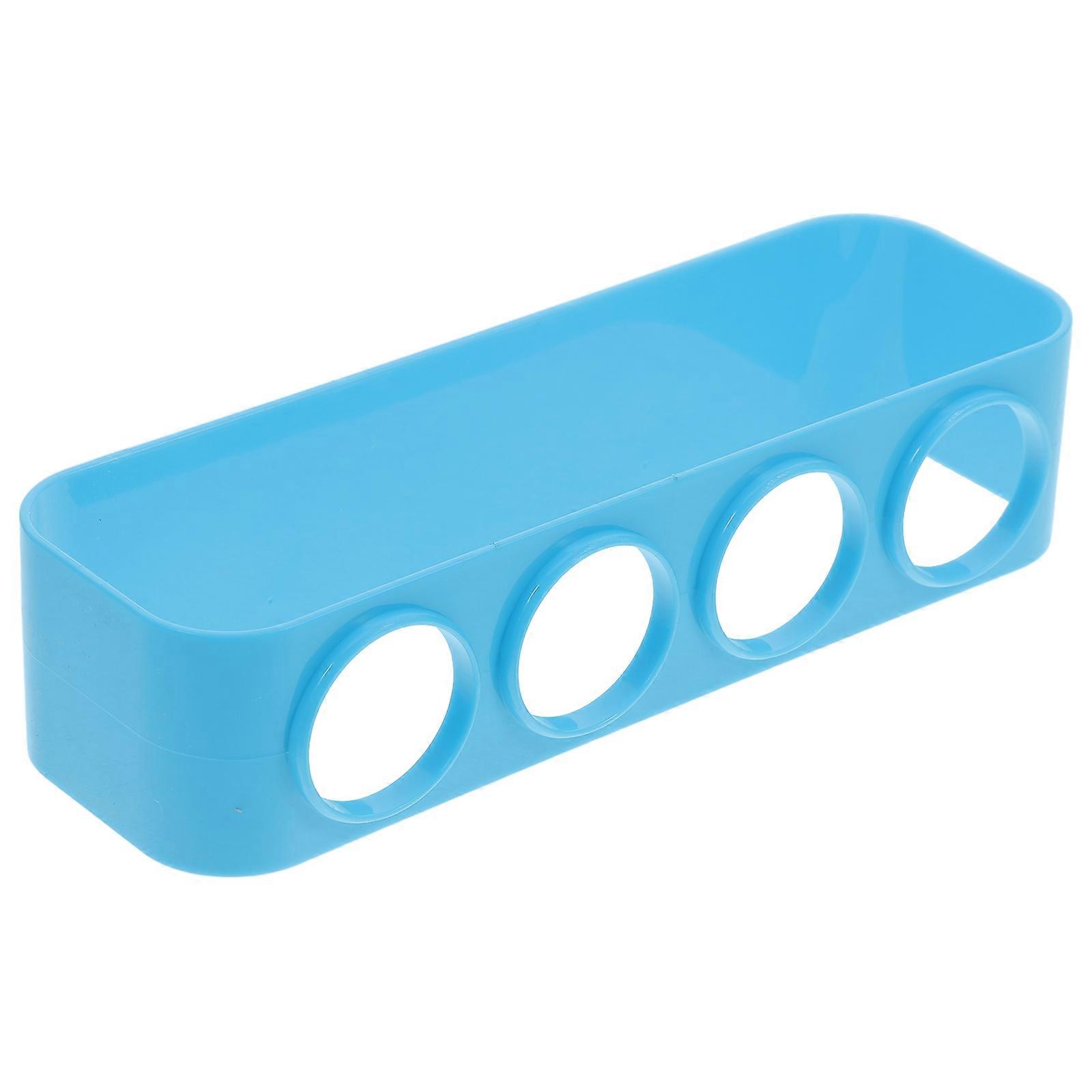 Plastic 4 Hole Test Tube Rack Holder for Science Experiments – Easy Assembly Chemistry Teaching Tool, Multi Purpose Educational Resource for