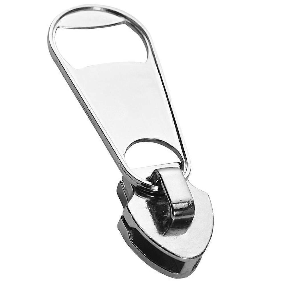 Bottle Opener with Design for Home Use Silver Color Made of Metal 0.5in x 2in