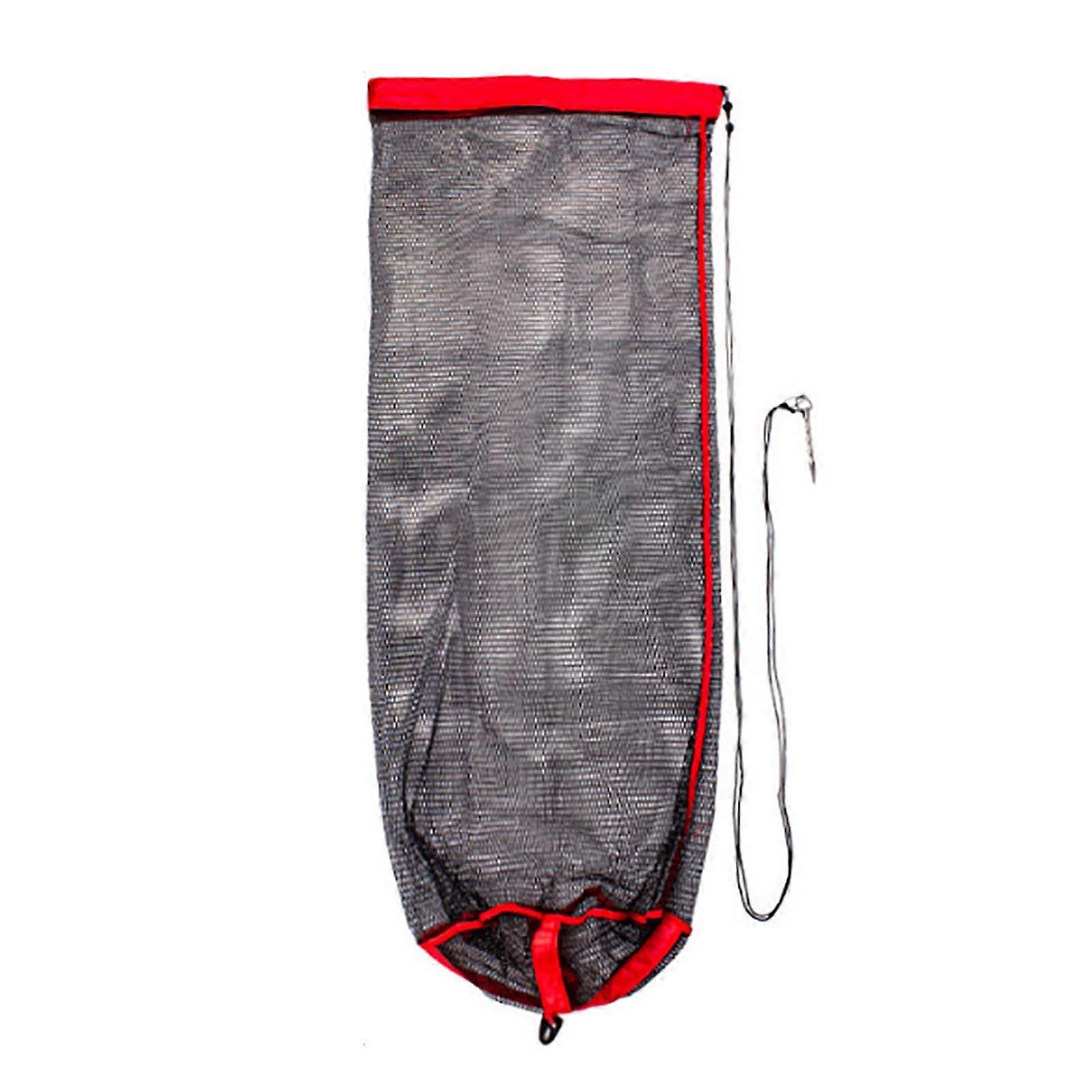 Fishing Bag Foldable Fish Collection Bag Fishing Net Drawstring Holder