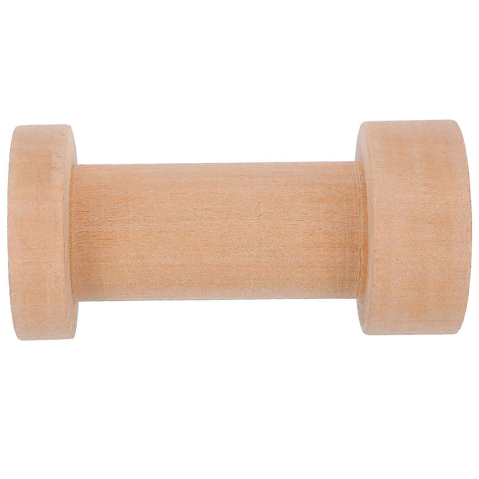 Wooden Bobbin Spool for Cotton Thread Storage – Durable DIY Craft Tool for Sewing, Embroidery, and Handicraft Projects