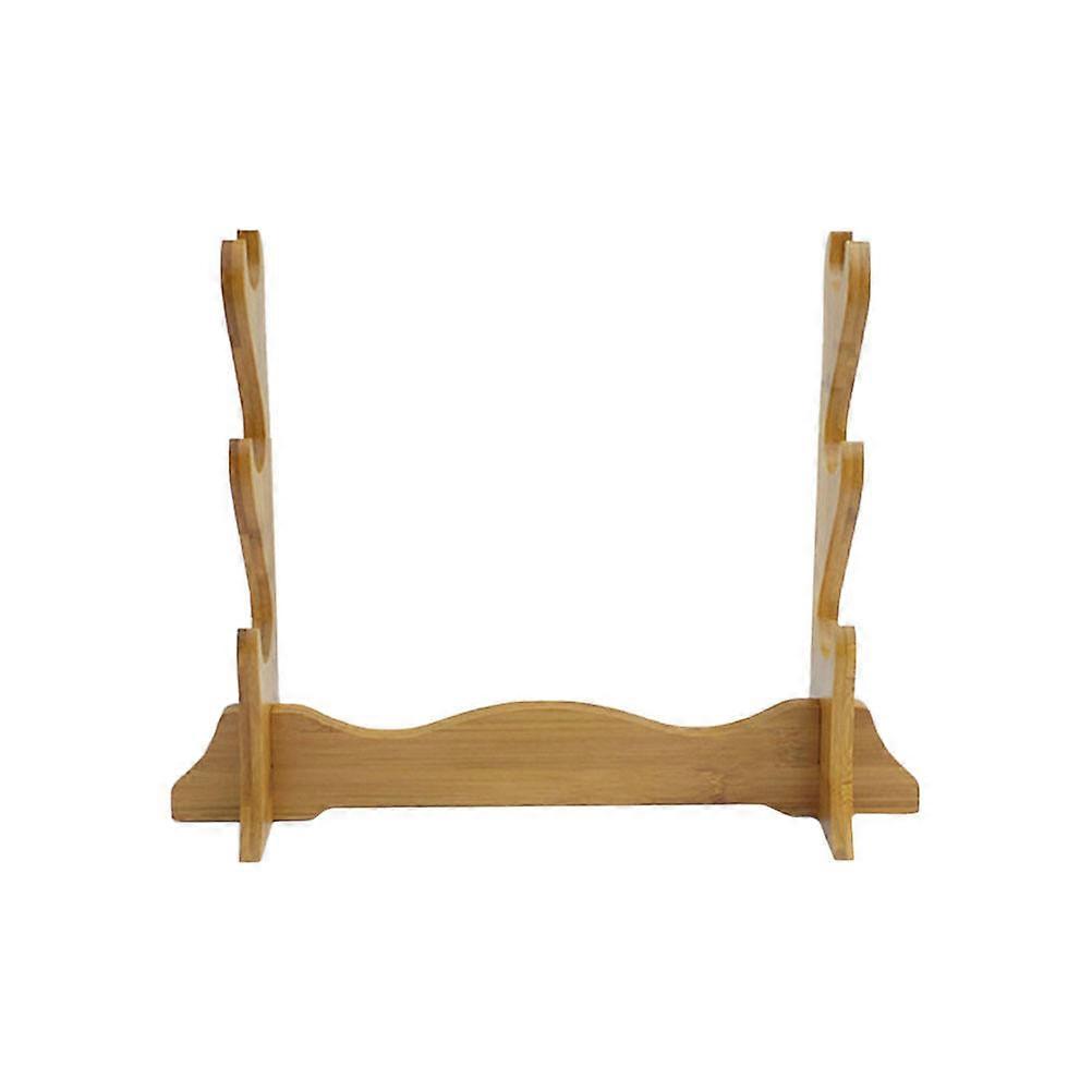 Light Brown Swords Storage Rack Made of Synthetic Material for Flute Display and Home Decoration 10.5 inches