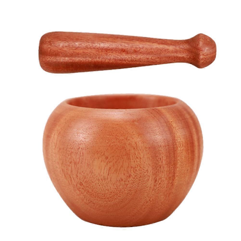 Manual Garlic Crusher Natural Grinder Garlic Pounder for Home Cooks 1 Set