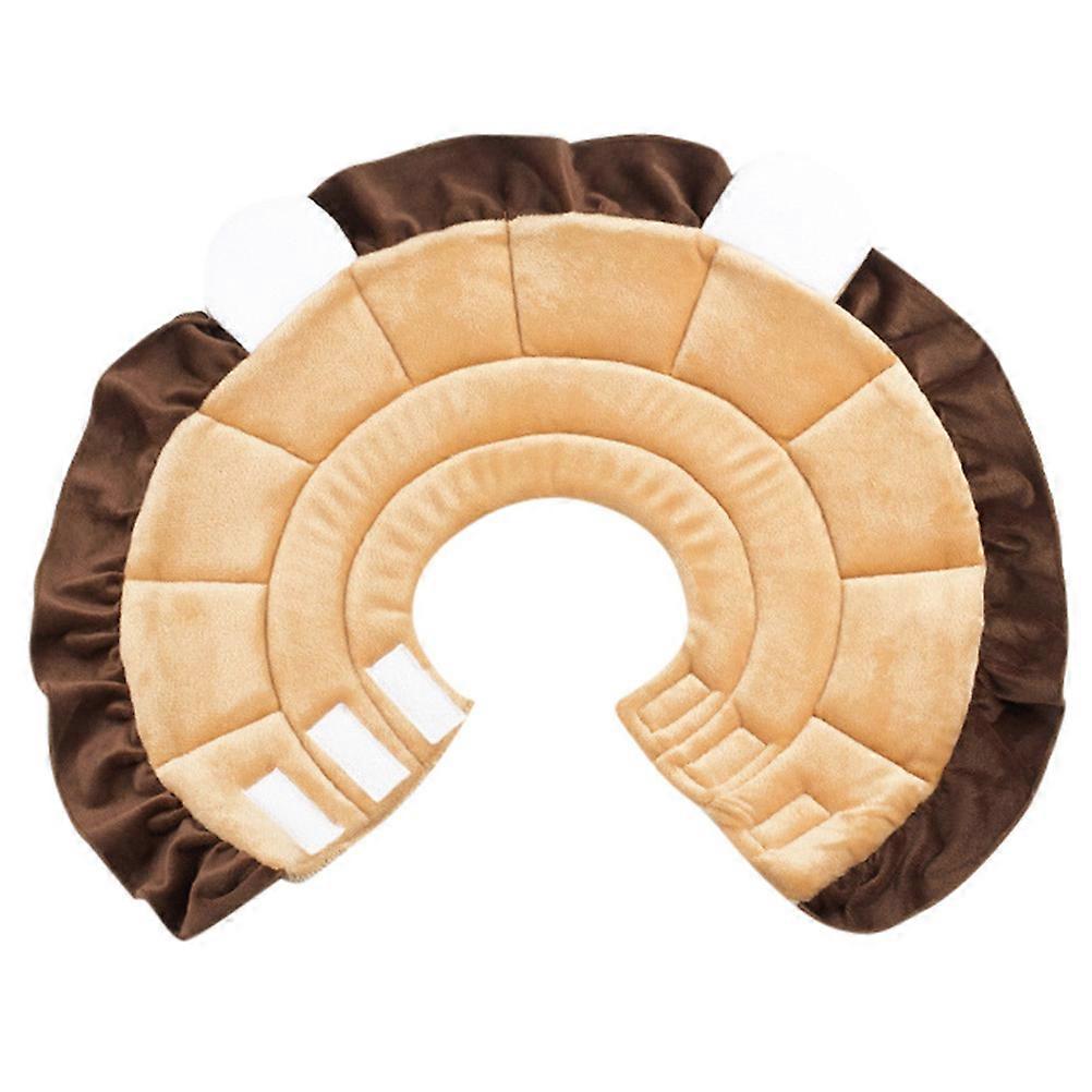 Lion Style Cone Collar For Pet Dog And Cat Recovery Period Neck Circumference 26-30cm Injury Prevention 1Pack