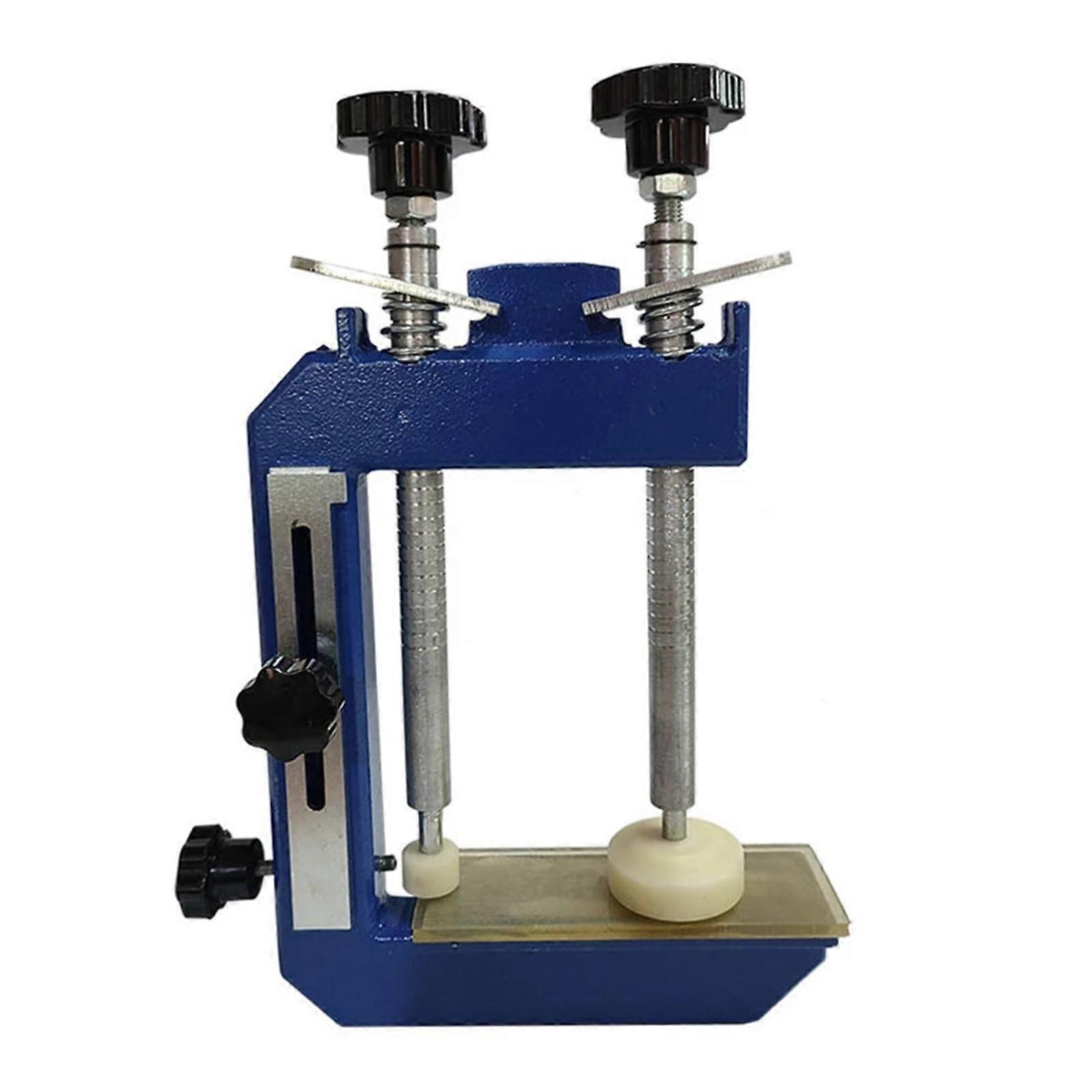 Cast Iron Right Angle Mitre Clamp for Stone, 45°/90° Splicer, Worktop Seam (Blue)