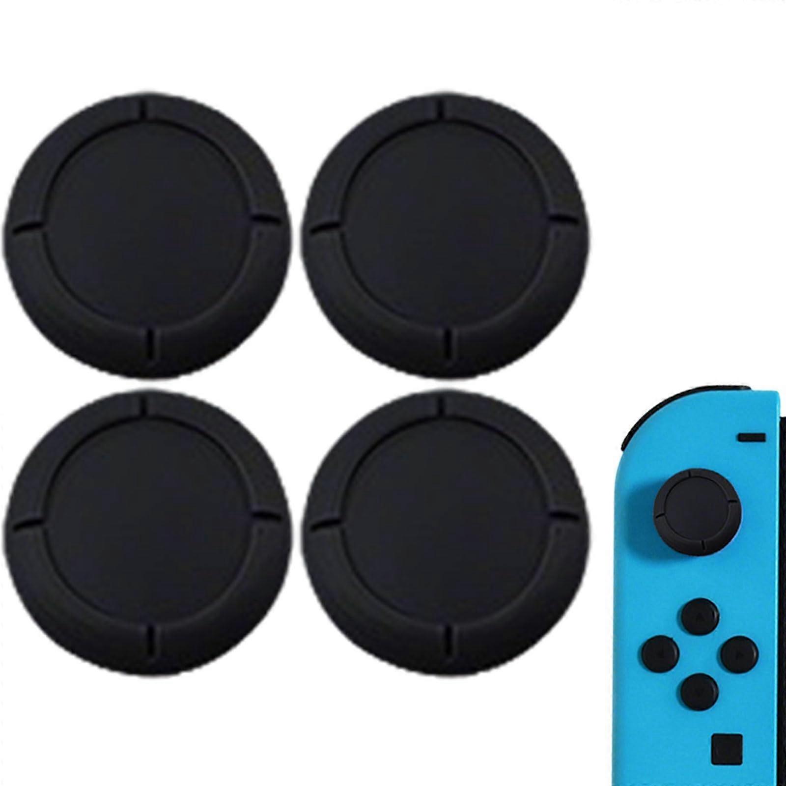 Replacement Cap for Controller Switch Joystick Silicone Thumbsticks, 4 Colors (Black)