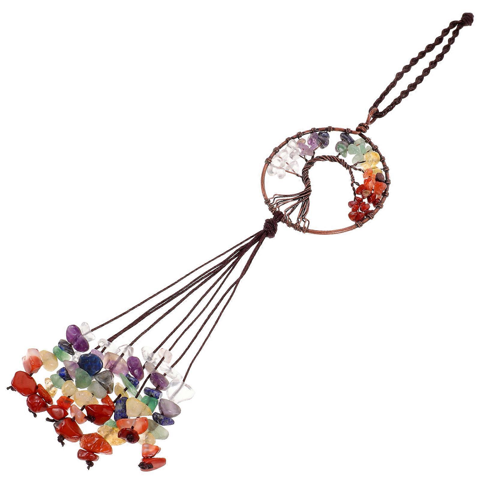 Stylish Design Hanging Car Decor Tree Shape Pendant Showcase Multi Color 1 Pcs