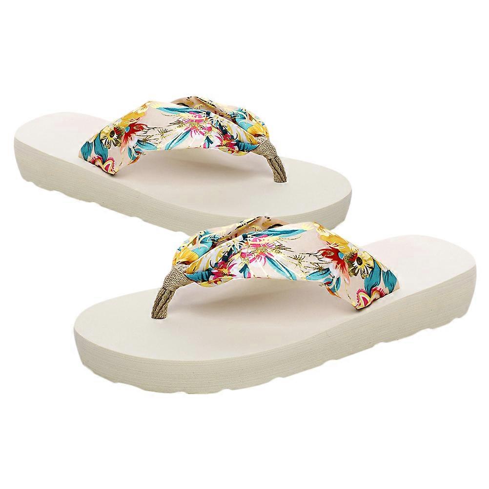 Here's a refined and appealing product description based on the title you provided:
**1 Pair Bohemian Style Slip Slippers – Durable Silk Mid Heel