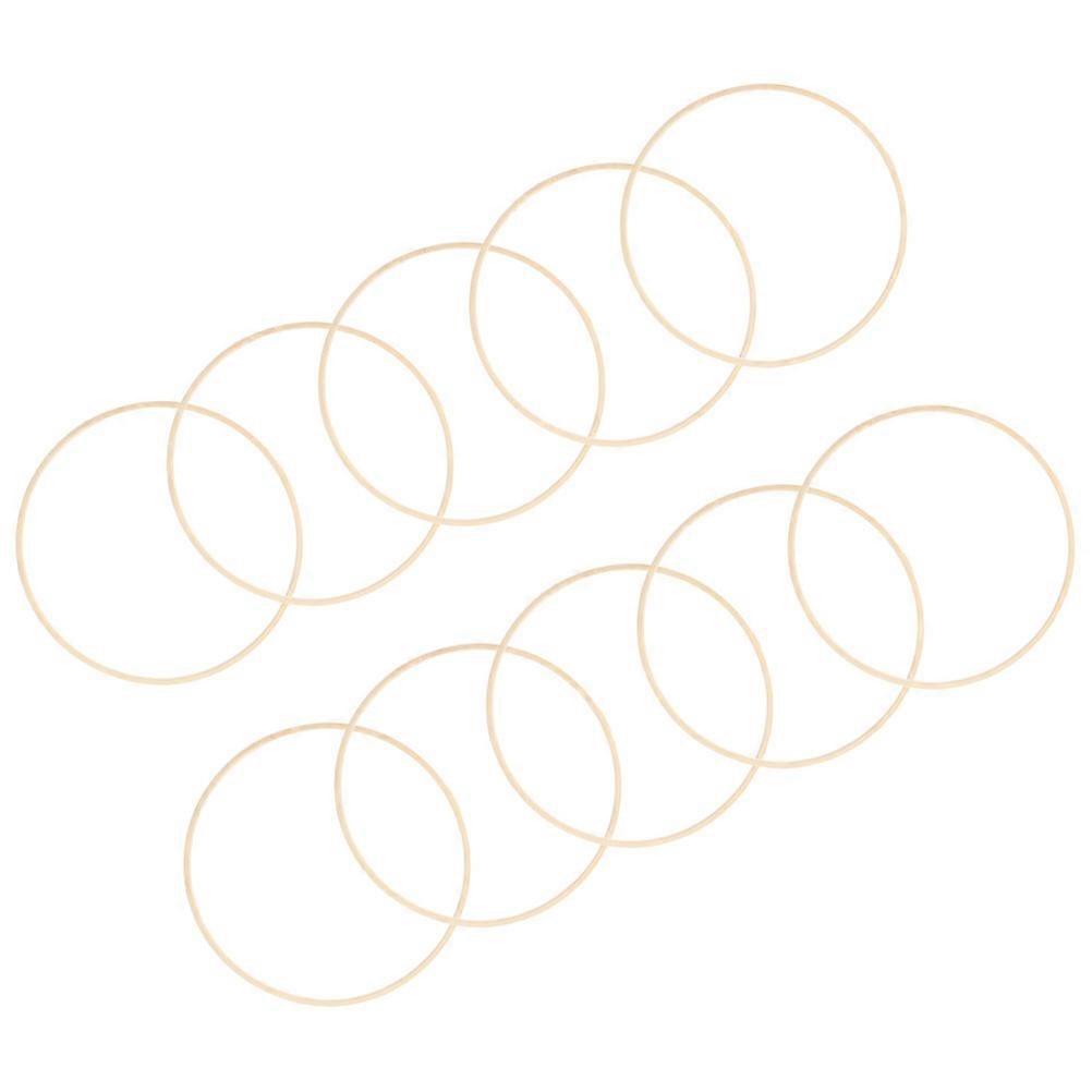 Bamboo Cross Stitch Hoops 10pcs Set – Durable & Smooth Wreath Rings for DIY Crafts, Dream Catchers, Floral Frames & Creative Projects – Ideal for