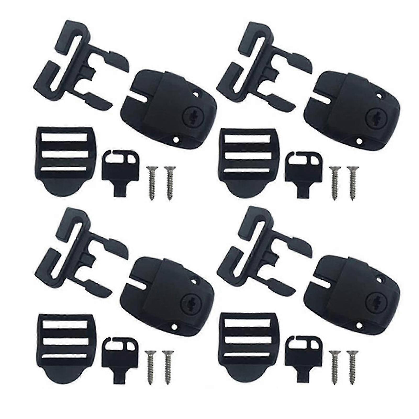 1 Set Hot Tub Cover Clips Plastic Lock Buckle With Key Replacement Accessories Spa Cover Strap Clip Bathtub Cover Latch Household Supplies