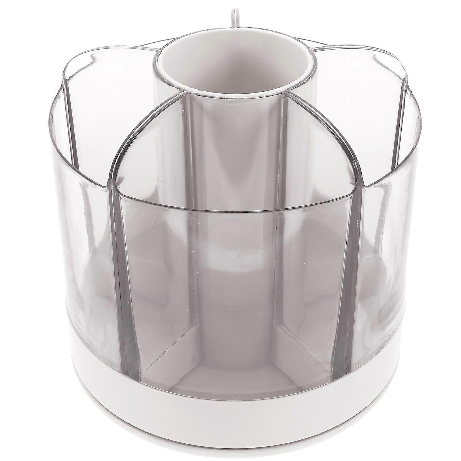 منظم مكياج متعدد الألوان مع شبكة متعددة لتخزين الغرور بلاستيك جميل وعملي 7.8 × 4.3 × 5.1 بوصة