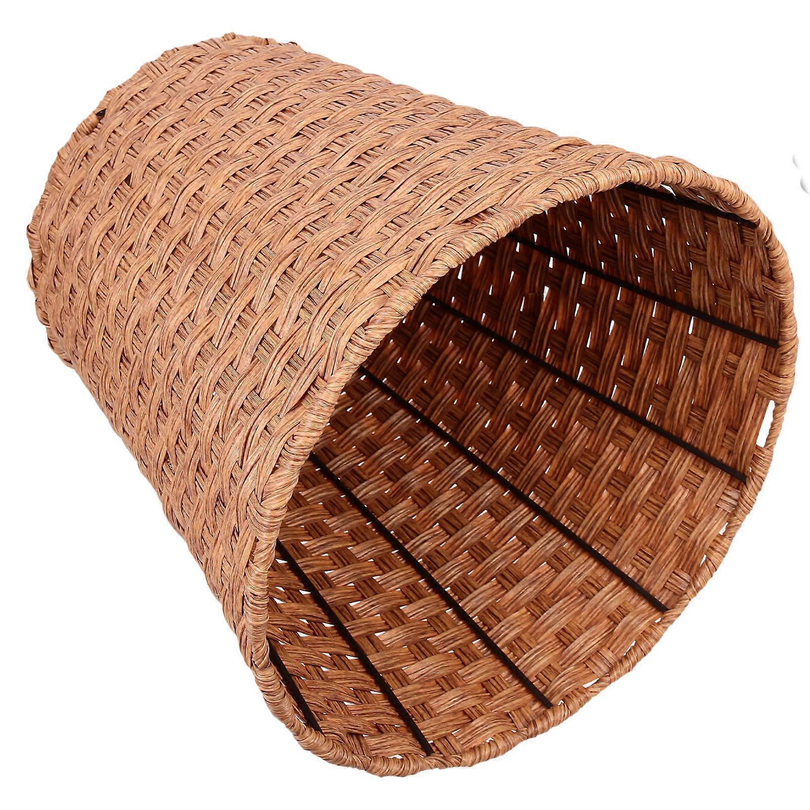 Light Brown Large Capacity Storage Basket for Home Modern and Simple Style Suitable for Living Room