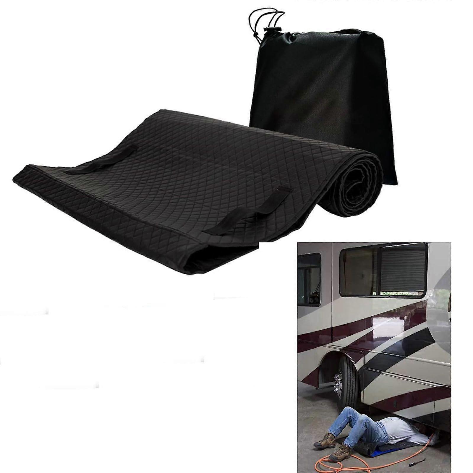 Heavy Duty Mechanic Creeper Mat With Storage Bag, Non-Slip Surface, No Ground Clearance, 60 X 28 For Undercar Work