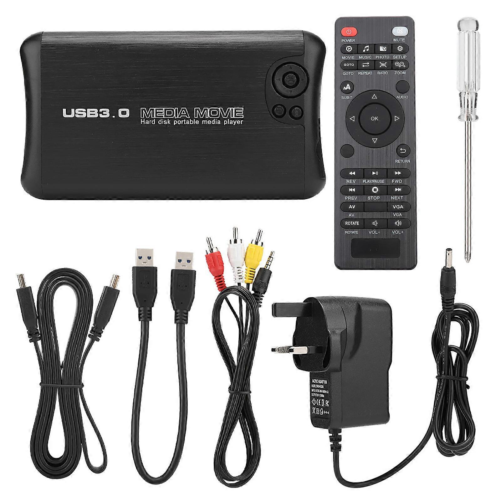 320G Memory 1080P Full HD Media Player Support USB External HDMI/AV Output