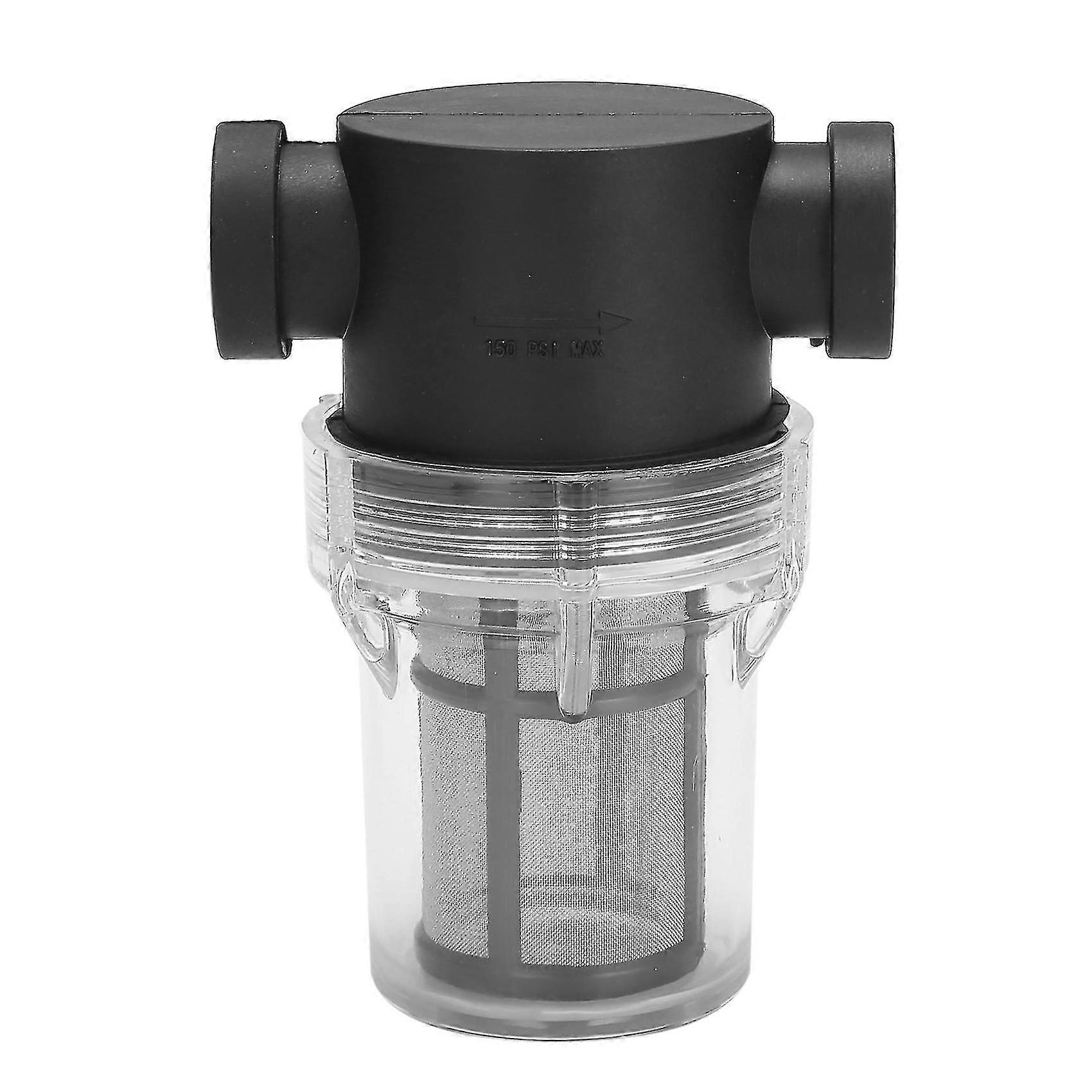 Trädgårdsdamm Inline Mesh SilVattenpump Filter Bevattning Högflödesrörledningsfilter