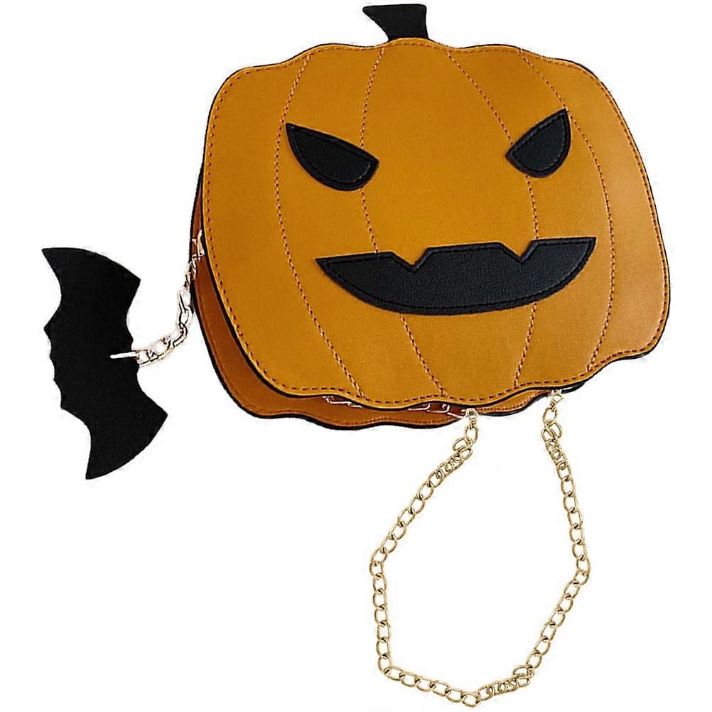 Novelty Pumpkin Handbag Women's Halloween Party 21X16X6CM Phone and Key Holder 1Pcs