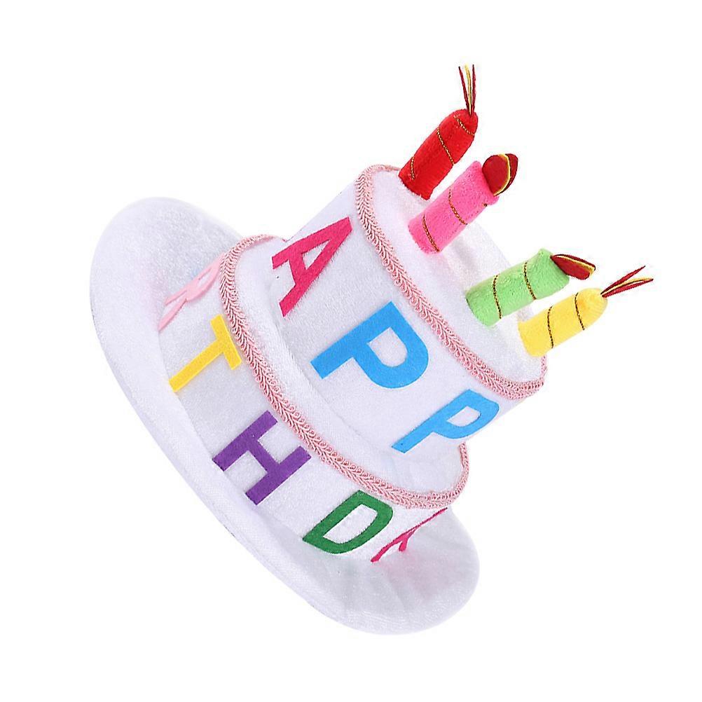 Assorted Color Children Birthday Hats for Decoration EyeCatching Party Headwear Cloth Material 5 Count