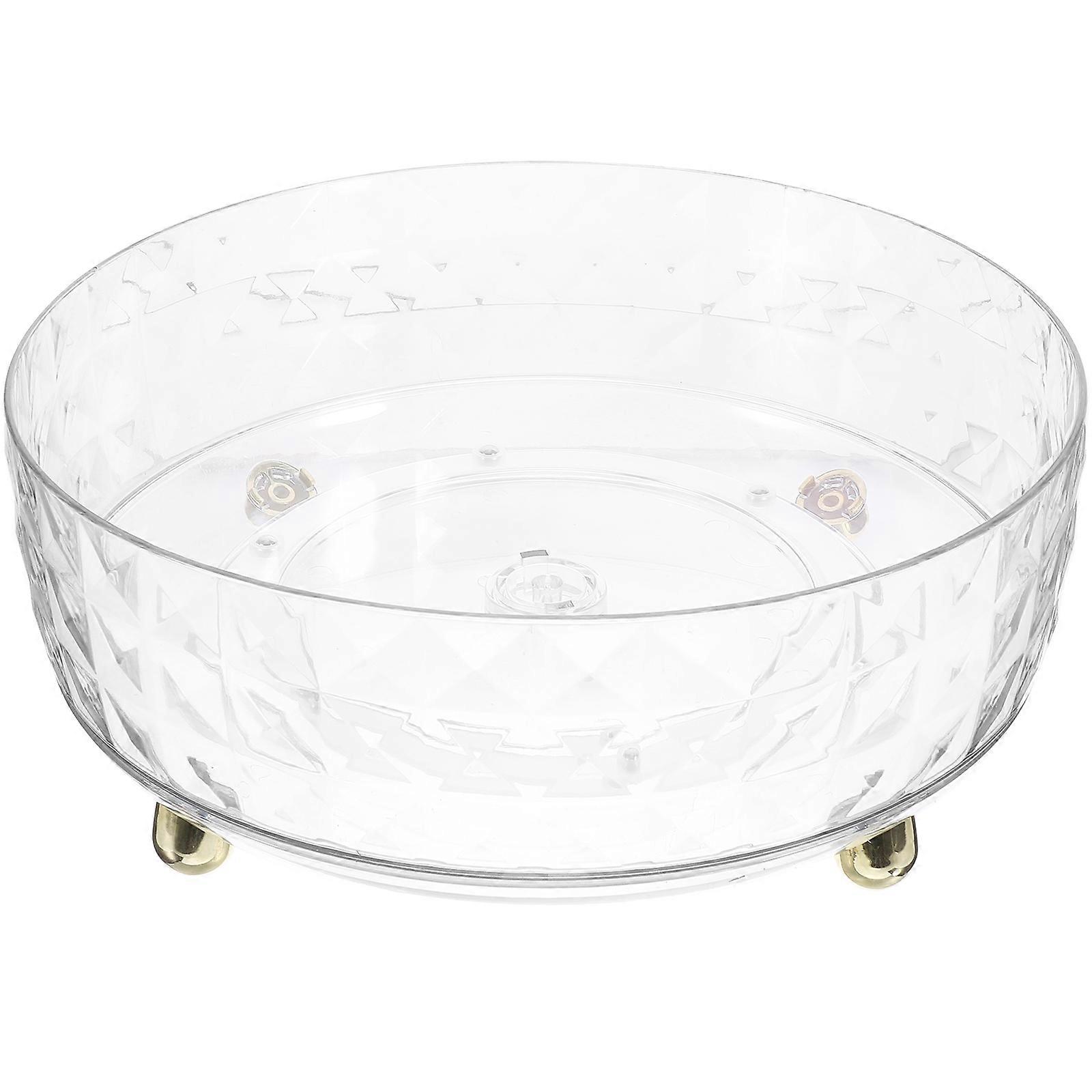 Perfume Organizer Rotating Bathroom Vanity Tray Luxury Design 23.2X23.2X8.8Cm Home Use 1Pack