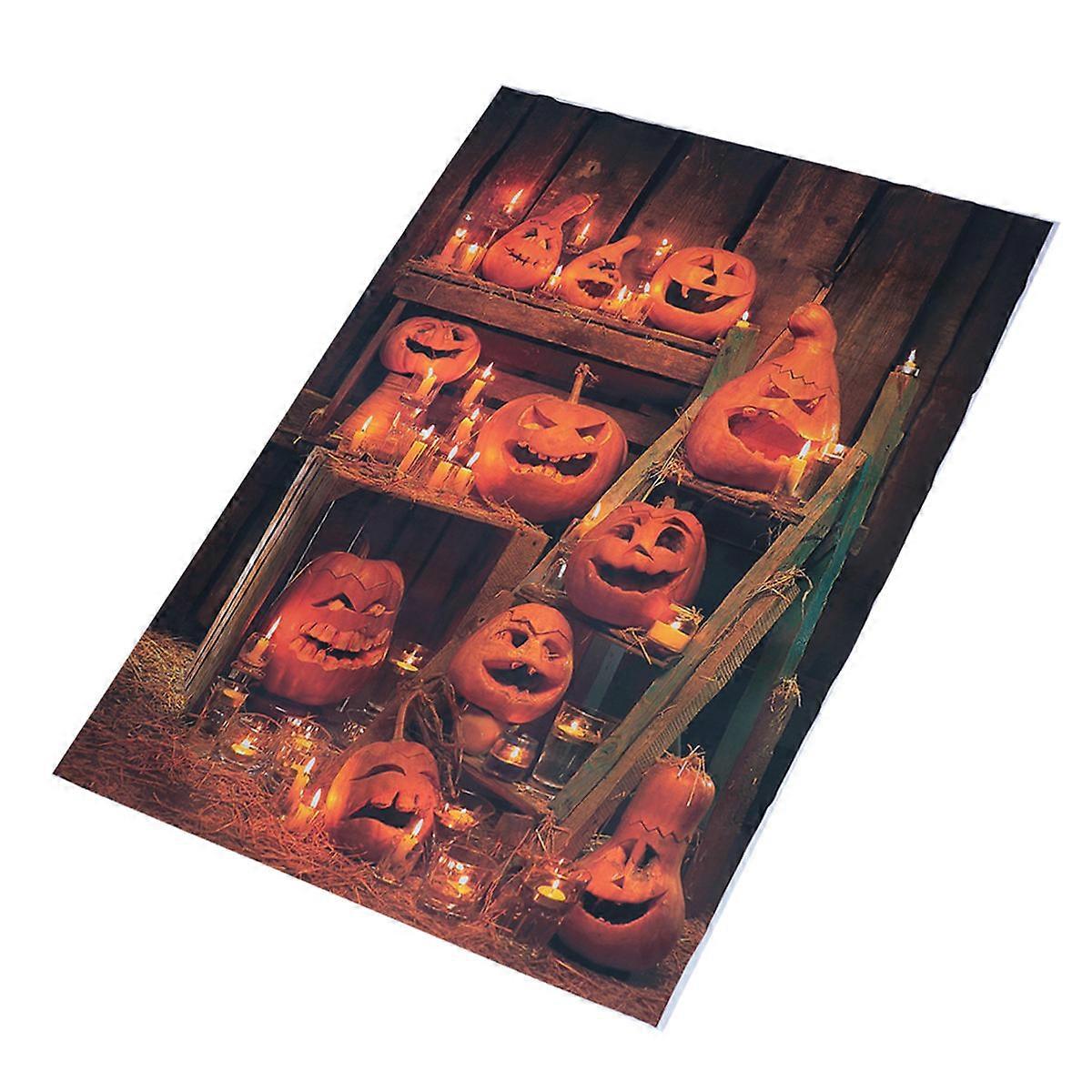 Halloween Pumpkin Photography Background Cloth For Home Decor Featuring Vivid Colors And Durable Material In Orange 1Pcs