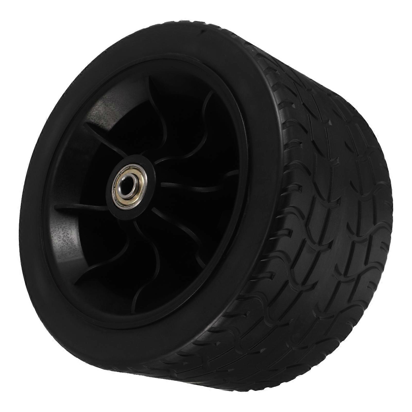 Durable Wheelbarrow Replacement Tire with Bearings for Smooth Mobility – All Road Support for Garden Trolleys, Utility Carts, Wagons, and Hand Trucks