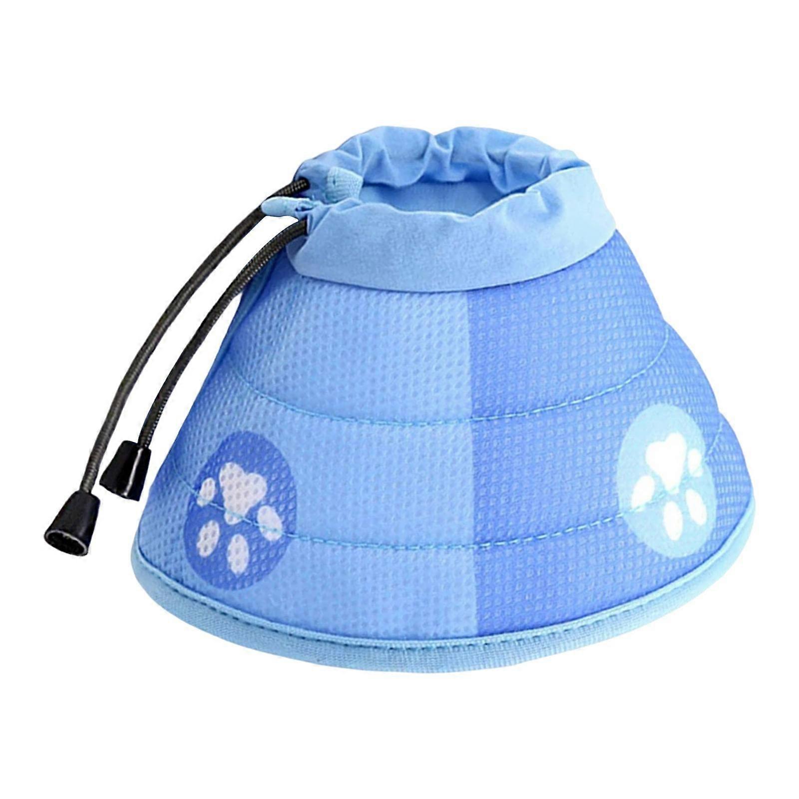 Choker Breathable AntiScratch Soft Protective Wound Cute Dog Cone Recovery Collar for Dogs After Neutering, Size S