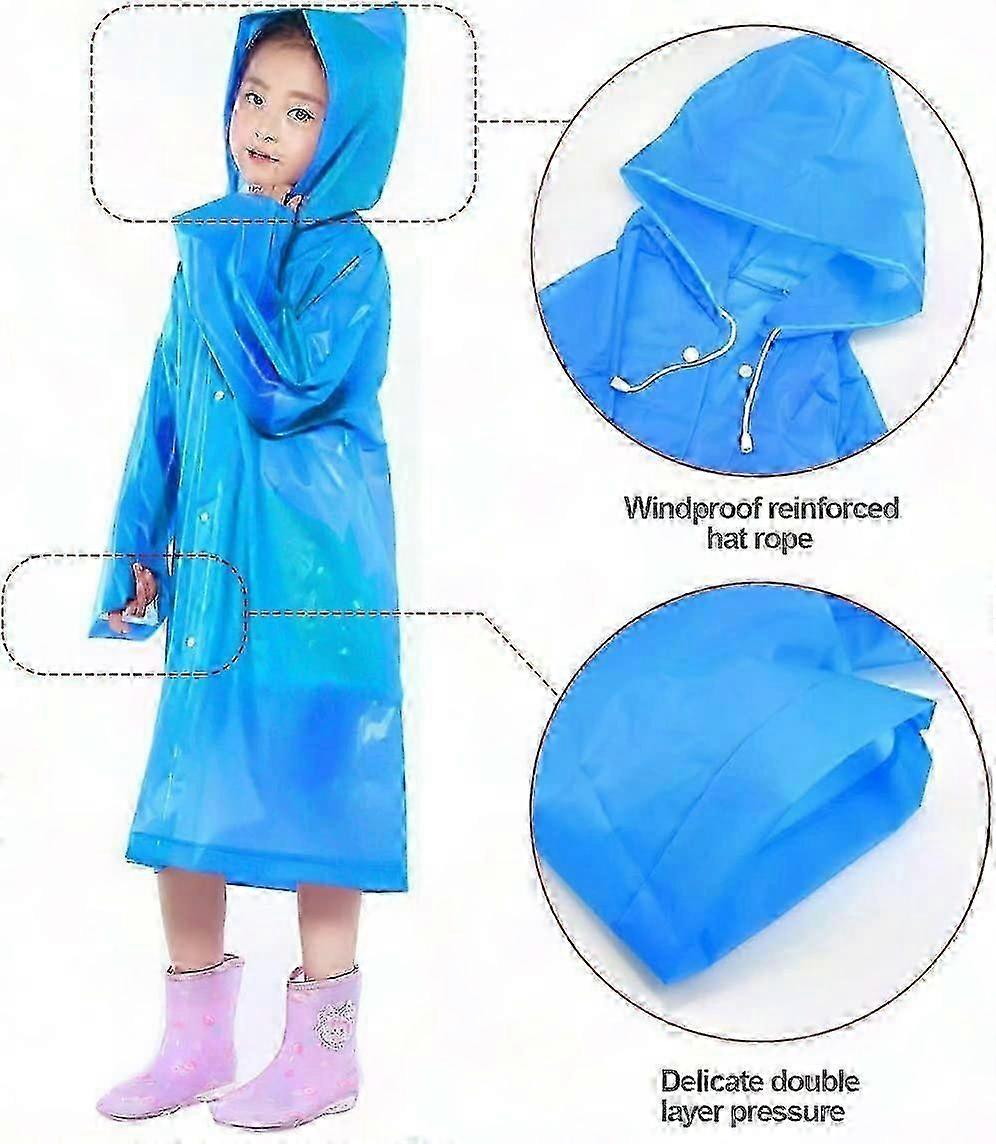 Poncho impermeable para niños con correa Reutilizable Blanco Funda de impermeable