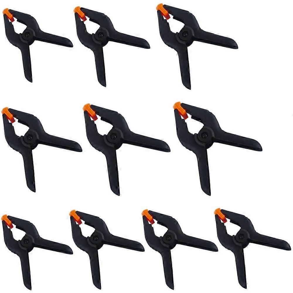 Spring Clamps 4 Inch Nylon Heavy Duty Plastic Handle Woodworking Clips For DIY Projects Photo Studio Background 10 Pack
