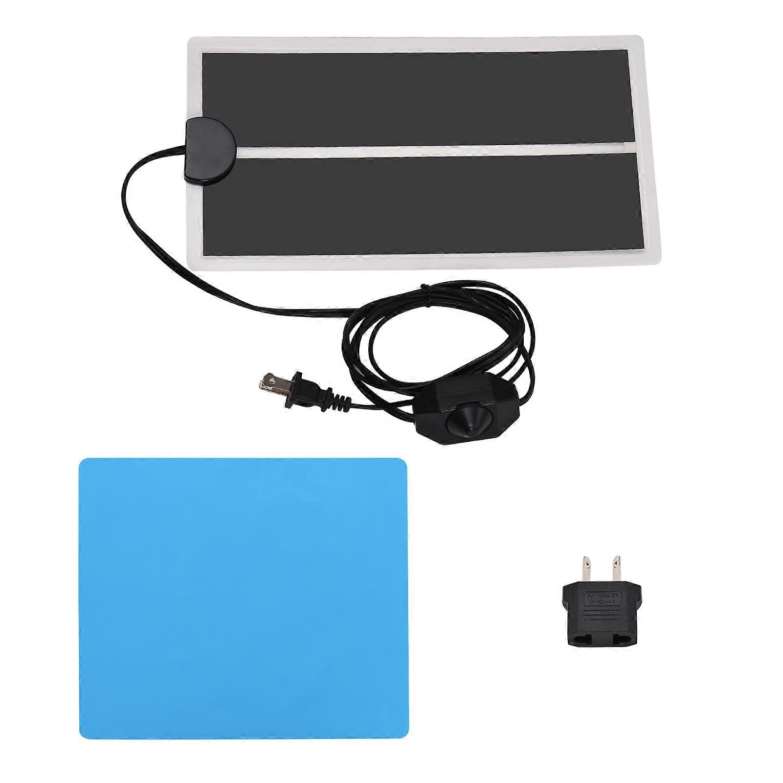 Resin Heating Mat Fast Curing Quick Resin Dryer with Temperature Adjustment Knob Silicone Mat Lightweight for DIY Resin Mold