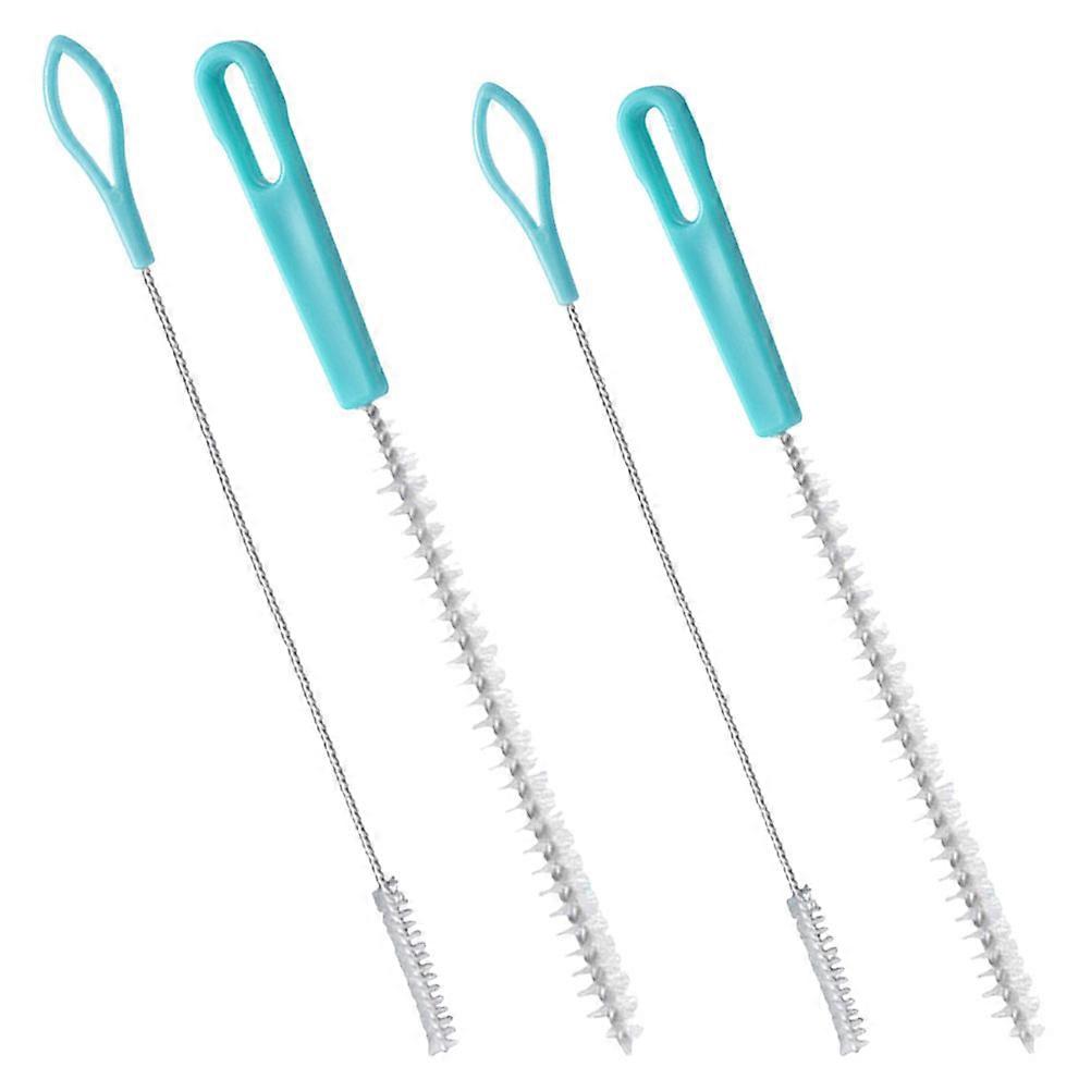 4Pcs Straw Brush Set for Tea Pot Spout Drinking Pipe Tube Bottle Glasses Cleaning Including Lotus Root Hole and Sippy Cup Brushes