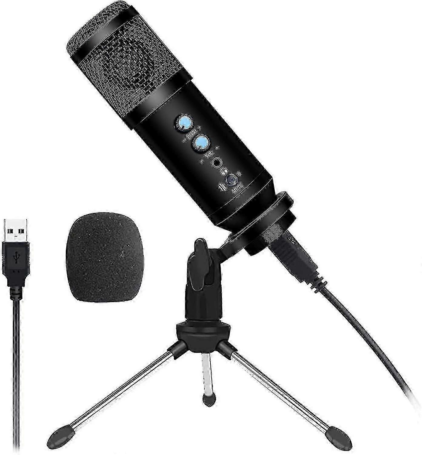 USB-Podcast-Mikrofon USB-Kondensatormikrofon eignet sich für Gaming-, Aufnahme- und Streaming-Computer