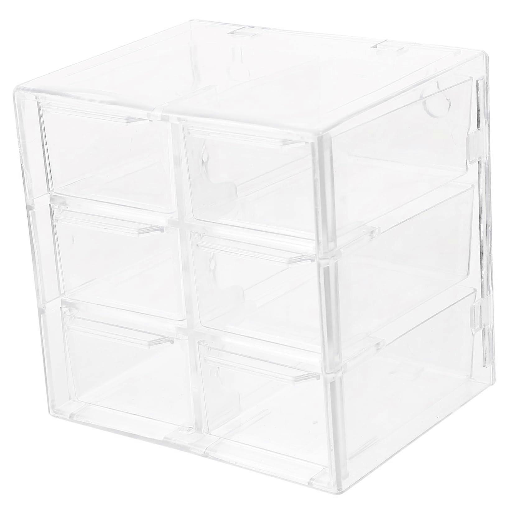 Transparent Drawer Organizer Acrylic For Makeup Jewelry And Cosmetics Multi Compartment Storage Box Bathroom Vanity